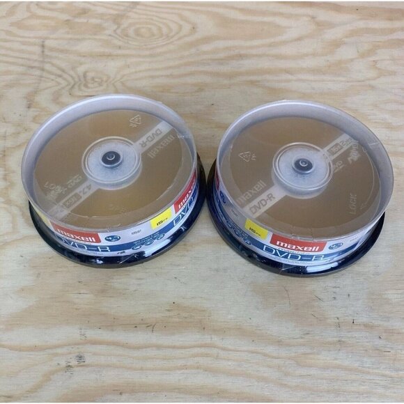 Maxell DVD-R 4.7GB Maxdata Write-Once, 16x Recordable Disc Lot Of 2 30 DVDs - Picture 2 of 3